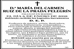 María del Carmen Ruiz de la Prada Pelegrín